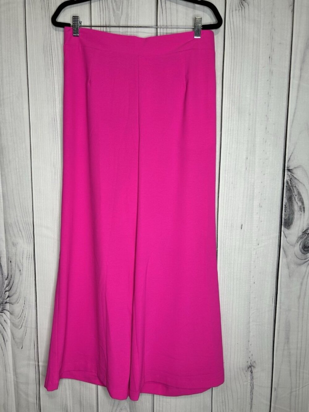 Jodifl Hot Pink Pants Sz Large (32x27) Wide Leg Elastic Waist Pockets
